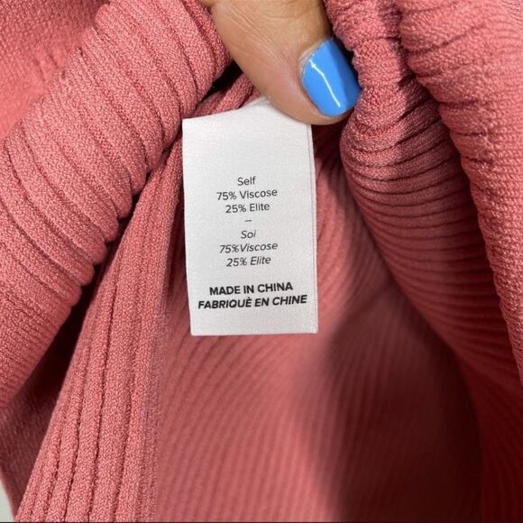 NWT Cinq a Sept Ellen Sleeveless Rib Knit Rosewood M - Picture 4 of 8